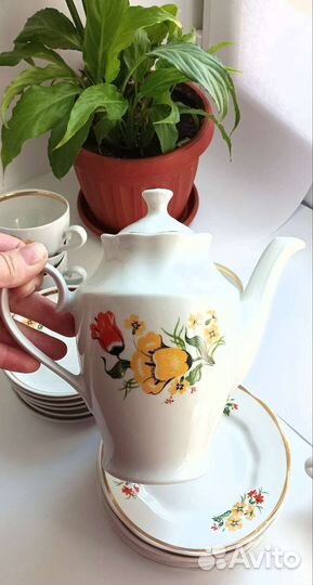 Кофейный чайный сервиз СССР рига