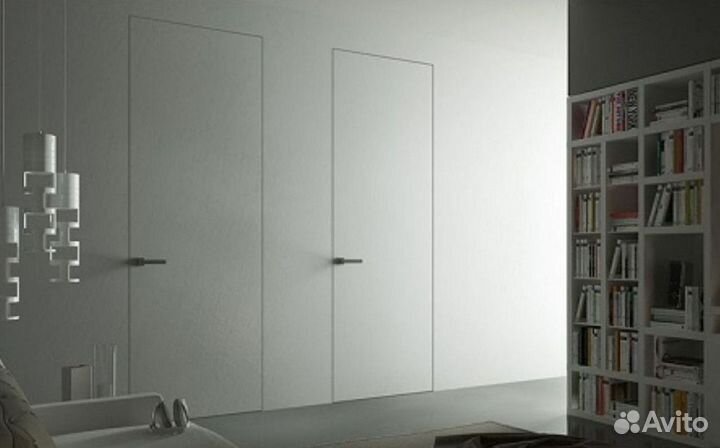 Скрытая дверь под отделку