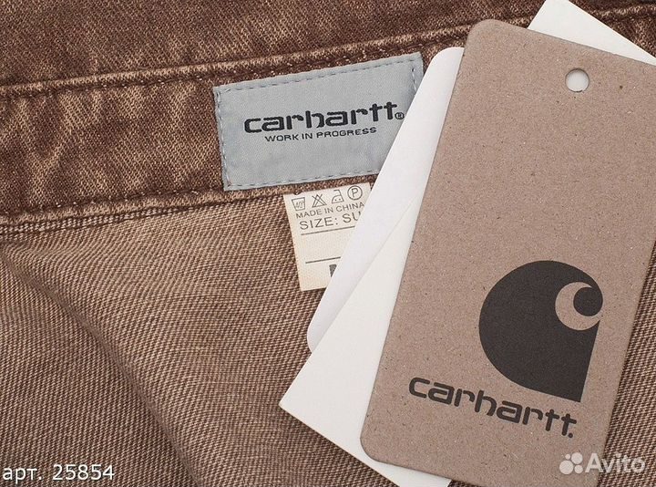 Рубашка Carhartt 2 rev Коричневая