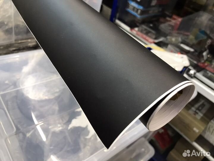 Пленка самоклеящаяся черный мат