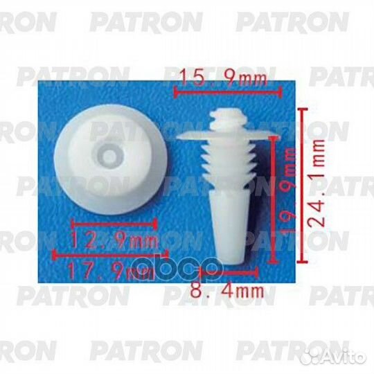 Клипса пластмассовая Fiat Применяемость: Клипса