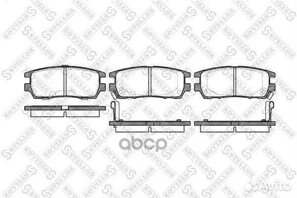 416 002BSX колодки дисковые з. с антискр. пл. M