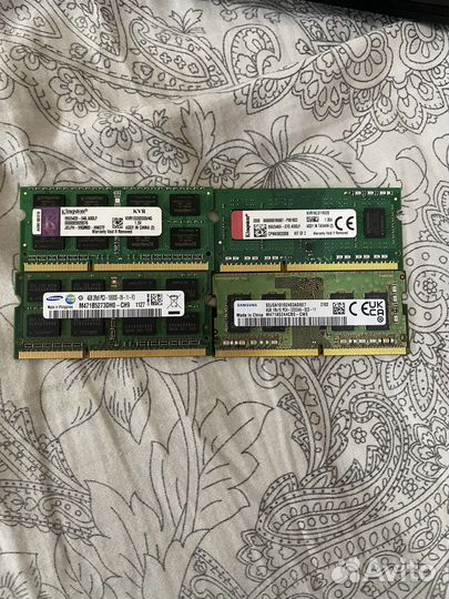 Оперативная память ddr3 4 gb(3шт) ddr4 4gb(1шт)