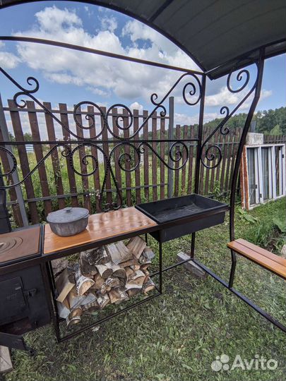 Мангал с крышей