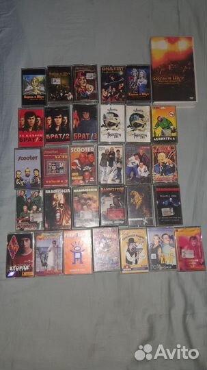 Аудио кассеты, король и шут,scooter,rammstein