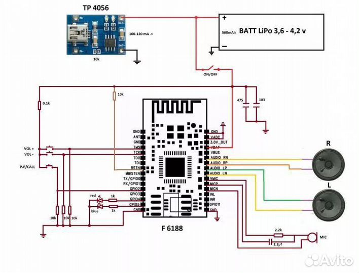Bluetooth аудио модуль BK8000L