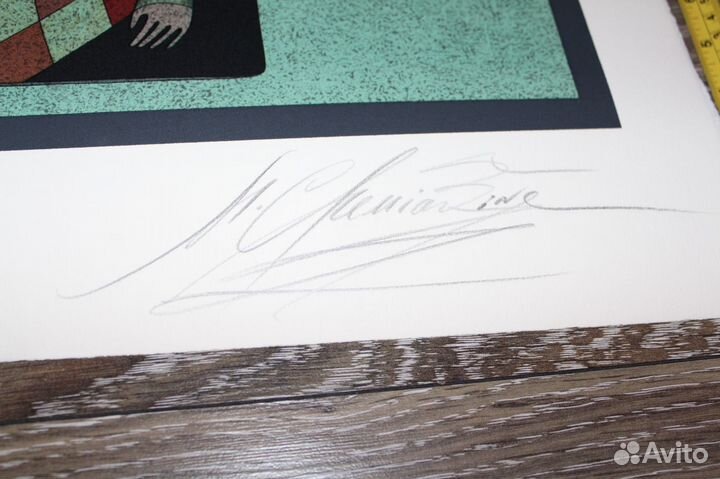 Литография М.Шемякина Арлекин Санкт-Петербурга