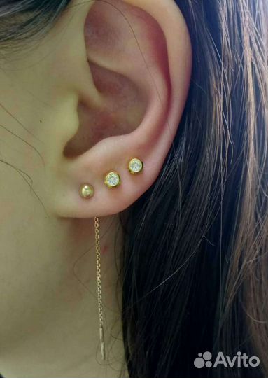 Прокол ушей, нос-клыло