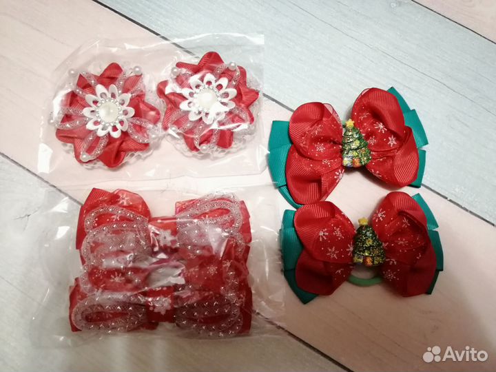 Резинка для волос бантики заколки