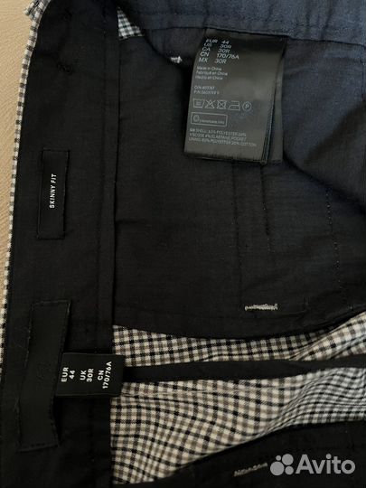 Брюки мужские H&M, размер 44