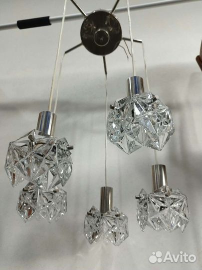 Хрустальная люстра паук СССР
