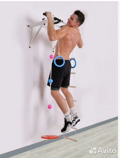 Турник Оптимист черный с черными ручками