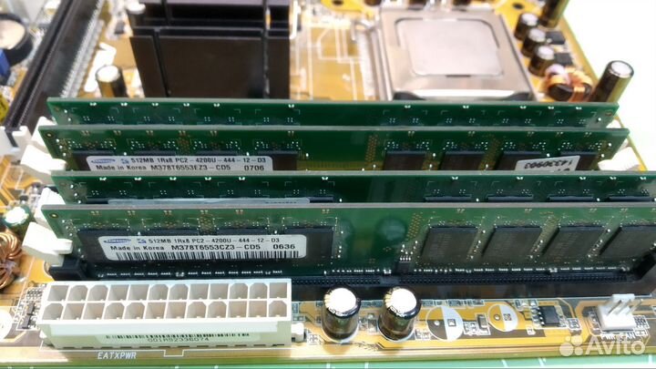 Материнская плата сокет 775 Комплект