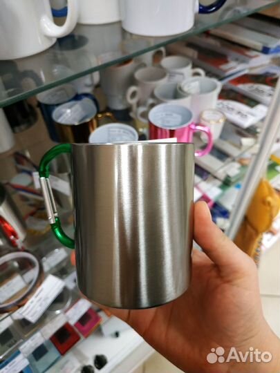 Кружка с карабином для сублимации