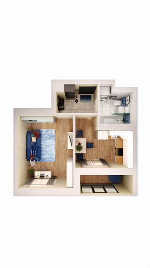 1-к. квартира, 33,1 м², 7/17 эт.