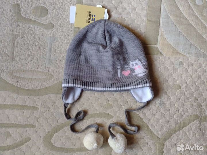 Новая зимняя серая шапка 53 Satila девочки