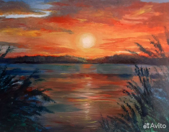 Картина маслом пейзаж