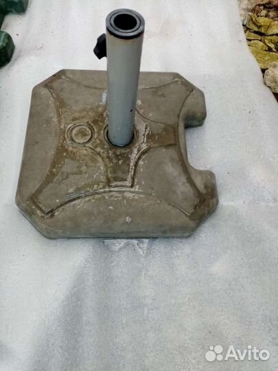 Опора для зонта 16 кг, разные размеры трубы