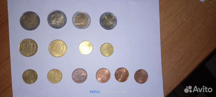 Монеты евро