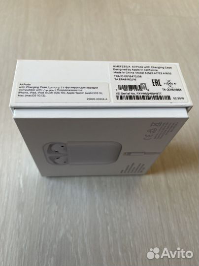 Зарядный кейс для наушников earpods оригинал