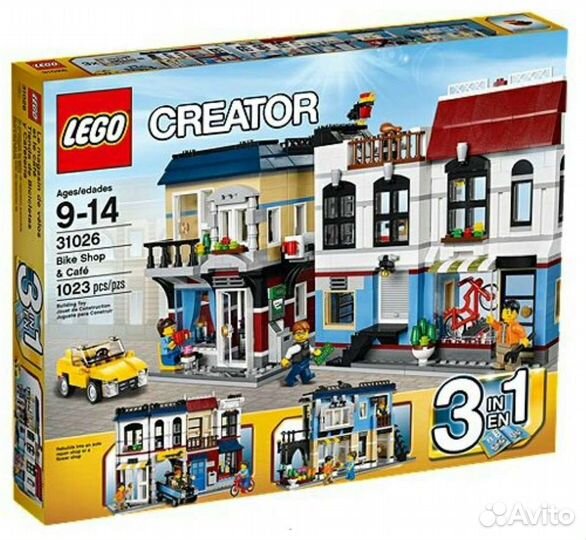Lego 2014 г. Creator 31026 Веломагазин и Кафе