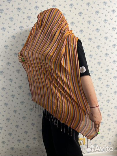 Шарф шерстяной индийский