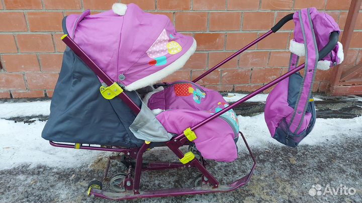 Санки коляска ника