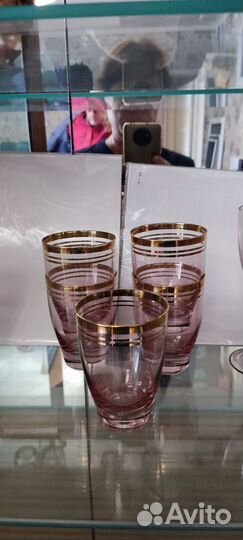 Фужеры цветное стекло СССР