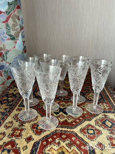 Хрустальные бокалы высота 15 см