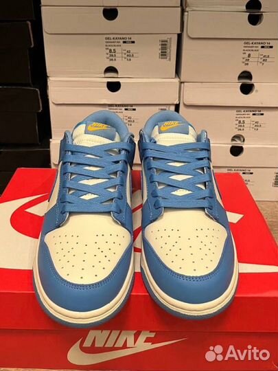 Nike dunk low blue university gold оригинал