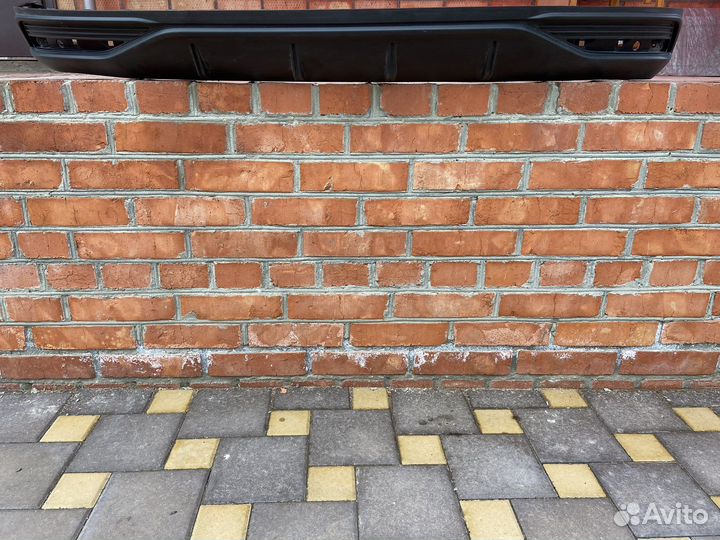 Губа на задний бампер solaris 21