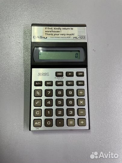 Casio HL-122 Калькулятор (Япония)