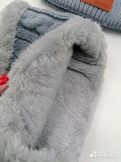 Шапка детская осень-зима комплект