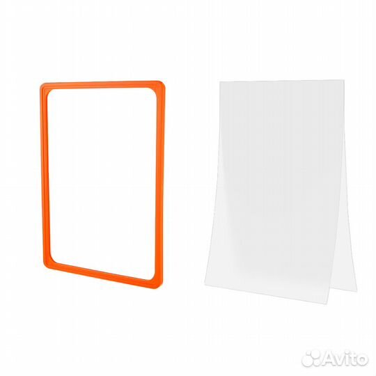 3 рамки A1 PF-A1 пласт оранж+карман-протект прозр