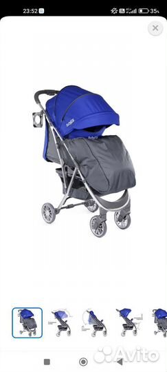 Прогулочная коляска Babyton Active Blue