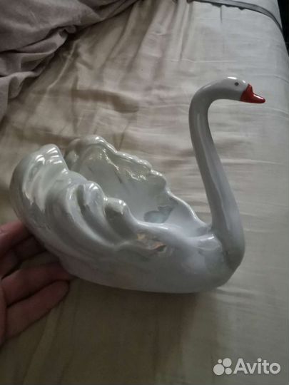 Лебедь ваза конфетница