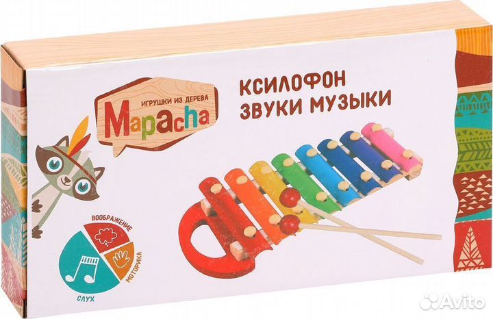 Ксилофон Mapacha Звуки музыки