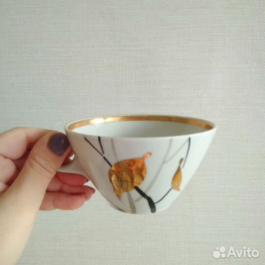 Чашка с блюдцем Дулево