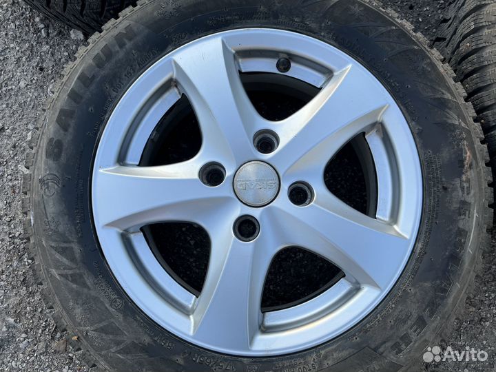 Литые Диски R14 Скад 4x108 + Зима Sailun 175/65