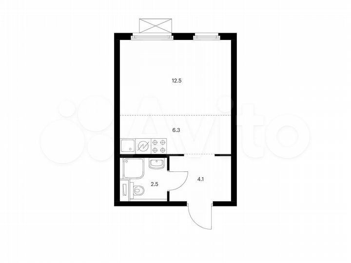 Квартира-студия, 25,4 м², 18/32 эт.