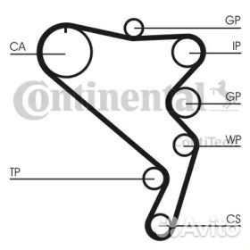 Комплект ремня грм VW Crafter 2.5TDi 06 CT1120K1