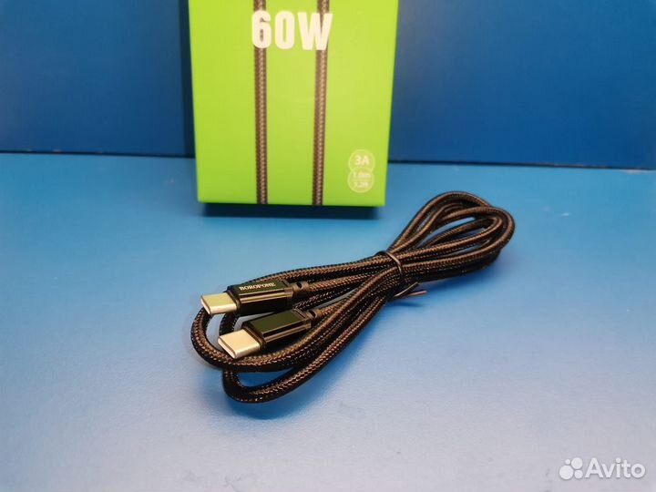 Кабель Type-C - Type-С 1 метр borofone BX87 60W