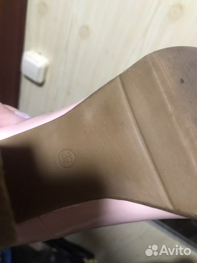 Туфли лаковые пудра