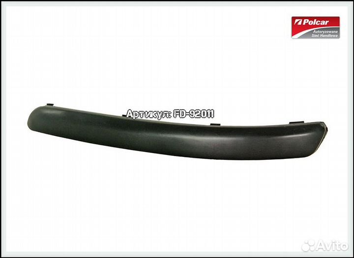 Молдинг переднего бампера фольксваген Polo