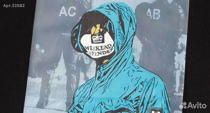 Футболка Weekend Offender чëрнaя с принтoм 40(XXS)