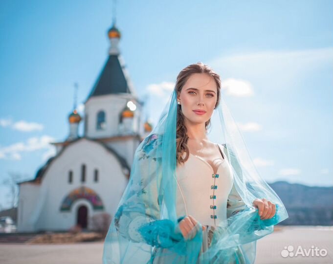 Аренда Прокат платья русско народный кокошник