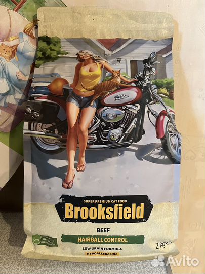Кошачий корм Brooksfield 2кг, для взрослых кошек