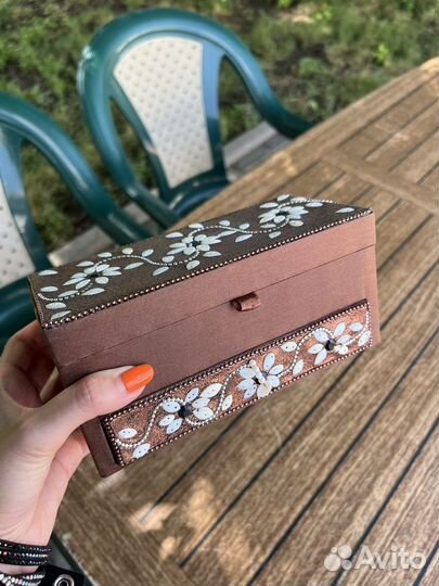 Шкатулка индийская новая 19*9*9см