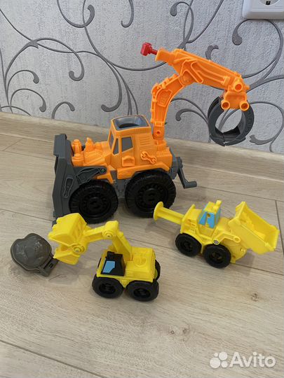 Набор play doh экскаватор и строительная техника