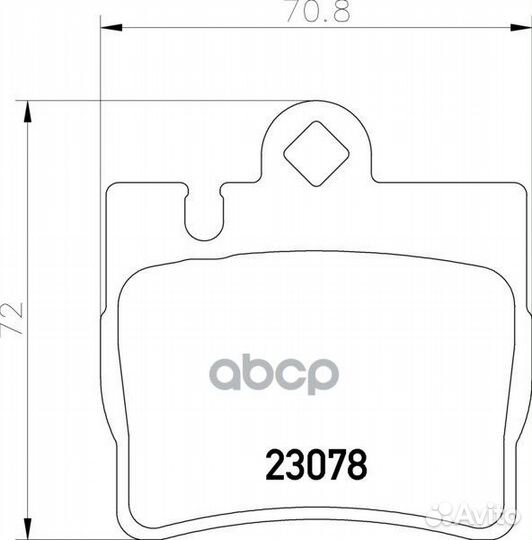 Колодки тормозные дисковые задн. S-klasse (W220